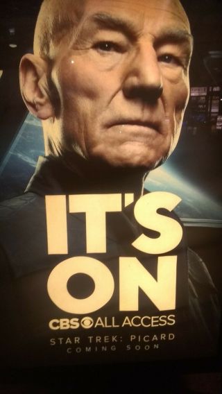 Star Trek " Picard " Captain Picard Its On Bus Stop Shelter Poster
