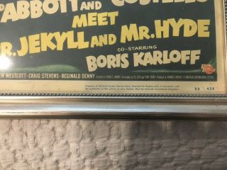 1953 Abbott and costello Dr Jekyll & Mr Hyde 11x14 Title Card EX Cond 4
