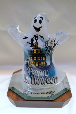 Fenton Ghost Fr Opalescent Haunted House Halloween V Curren Ooak Freeusashp