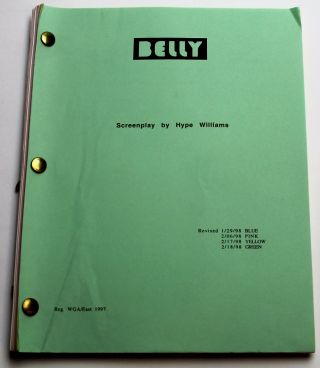 Belly / Hype Williams 1998 Movie Script Screenplay,  Nas & Dmx
