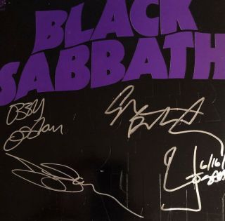 Black Sabbath Master Of Reality Lp Originally Autographed By Ozzy Tony Bill Etc