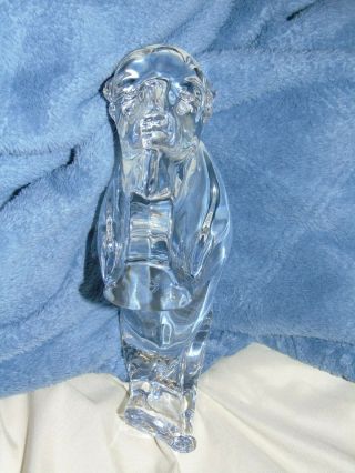 FLAWLESS Stunning BACCARAT Crystal BISON BUFFALO BULL Figurine MASSIVE Sculpture 7