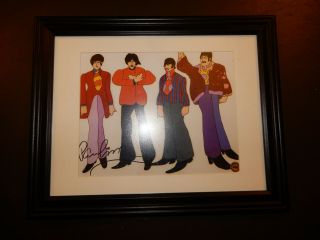 Framed Paul Mccartney Hand Signed 8x10 Photo - The Beatles - Autograph - Legend
