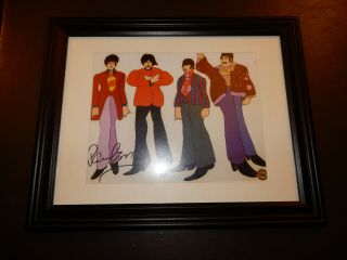 framed Paul McCartney hand signed 8x10 photo - The Beatles - autograph - legend 2