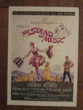 The Sound Of Music - 1965 Roadshow Movie Poster - Julie Andrews