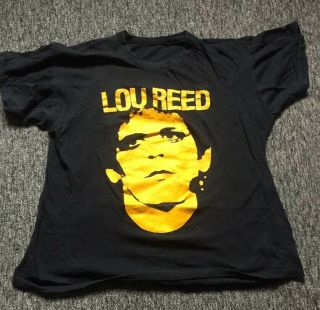 70s Rare Vintage Lou Reed Rock & Roll Animal Band Shirt Velvet Underground