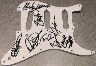 The Rolling Stones 2019 Band Music Rare Signed Autographed Guitar Pickguard