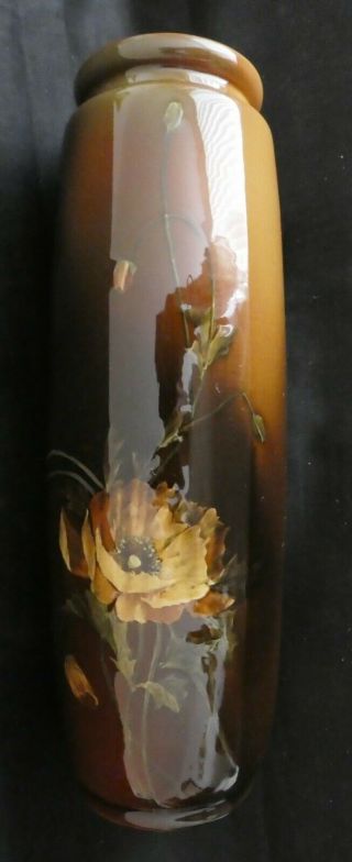 Rookwood Floral Standard Glaze 10 1/4 " Vase - Signed Anna Marie Valentien (amv)