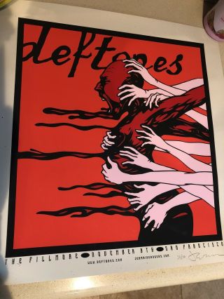 Deftones Fillmore Concert Poster By Jermaine Rogers
