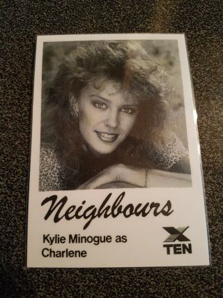 Neighbours Fan Cast Card - Kylie Minogue Ultra Rare 1988