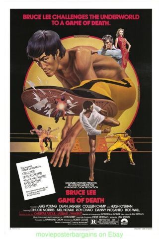 Game Of Death Movie Poster 27x41 Bruce Lee Rare Rolled One Sheet