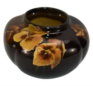 Rookwood Pottery 1896 Standard Glaze Pansy Vase 708 (lincoln)