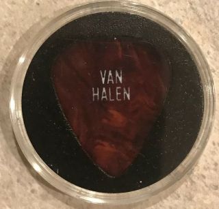 Vintage 1980 Eddie Van Halen Custom Tour Guitar Pick Evh Pic His 2nd One Ever