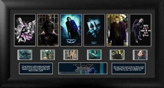 Batman The Dark Knight Dc Comics Framed Movie Film Cell And Photo Montage
