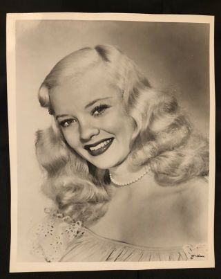 Blonde Mary Hartline - Audition Photo,  1949,  Personalized Autograph To Buyer