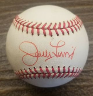 Jerry Lewis Signed Rawlings American League Baseball Bobby Brown Pres.