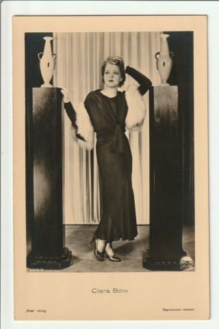 Clara Bow 1930s Ross Verlag Photo Postcard