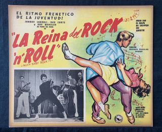 ROCK BABY ROCK IT Johnny Carroll Kay Wheeler MEXICAN LOBBY CARD SET 1957 VINTAGE 2