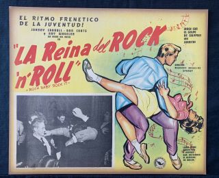 ROCK BABY ROCK IT Johnny Carroll Kay Wheeler MEXICAN LOBBY CARD SET 1957 VINTAGE 6