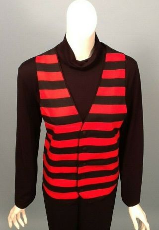 Liza Minnelli Personally Owned And Worn Cotton Red And Black Mashooka Vest