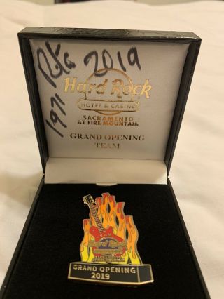 Hard Rock Hotel & Casino Sacramento,  Grand Opening Staff Team Pin,  Le Signed