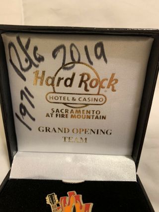 Hard Rock Hotel & Casino SACRAMENTO,  GRAND OPENING STAFF TEAM PIN,  LE SIGNED 3