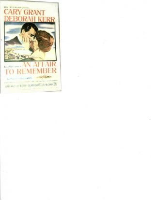 Poster - Affair To Remember An (57) Restored On Linen - No Fold Marks Visible - C.  Grant,