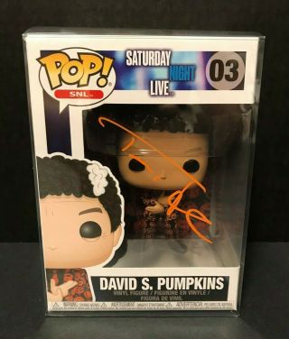 Saturday Night Live David S.  Pumpkins Funko Pop Signed By Tom Hanks