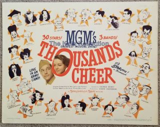 Thousands Cheer - Lucille Ball/gene Kelly/al Hirschfeld - Mgm - Title Card - 1943