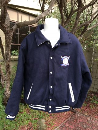 Film Crew Wool Baseball Jacket Rookie Of The Year Size 2x 50 - 52 Usa 1993