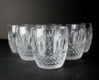 Set Of 6 Waterford Crystal Colleen Old Fashioned Tumblers Glasses 3.  5 "