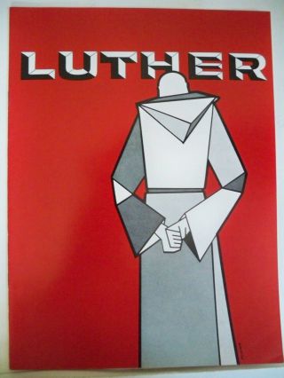 Luther Souvenir Program Albert Finney / Kenneth J.  Warren / John Moffatt Ny 1963