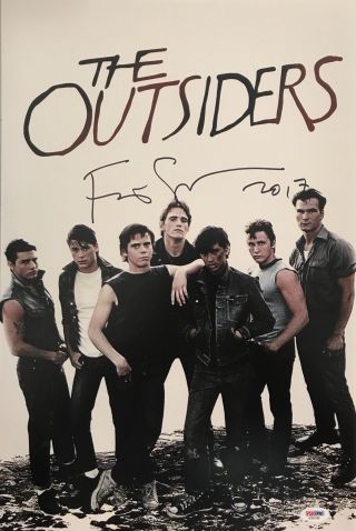 Francis Ford Coppola Signed Autographed 12x18 Movie Photo The Outsiders Psa/dna