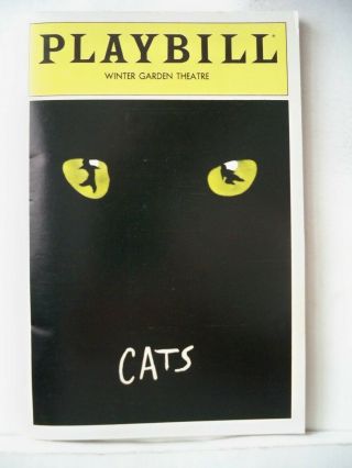 Cats Playbill Betty Buckley / Harry Groener / Terrence Mann / Ken Page Nyc 1982