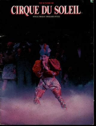 Tour 1988 - Cirque Du Soleil,  Souvenir Program