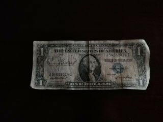 Johnny Cash Autographed Dollar Bill