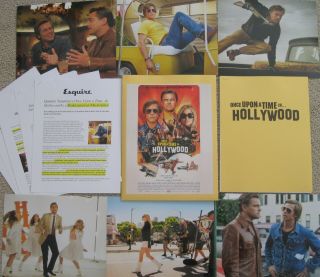 Once Upon A Time.  In Hollywood Promo Print Press Kit Photos Quentin Tarantino