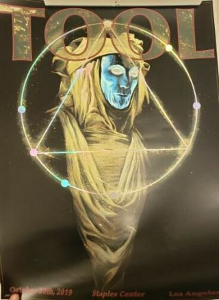 Tool 2019 Tour Poster; Staples Center,  Los Angeles 10/20; By Jeff Nentrup X/650