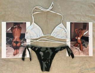 Shauna Sand Playboy Pmom Owned & Worn 2x Signed Autographed Bikini W/proof