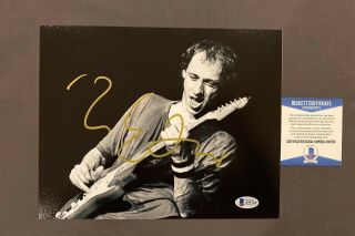 Beckett Mark Knopfler Signed Autographed Dire Straits 8x10 Photo