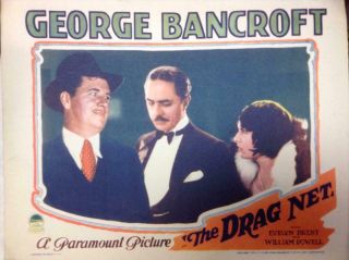 George Bancroft/evelyn Brent In " The Dragnet " 1928 11 X 14 Lobby Card 7