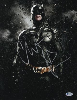 Christian Bale Signed 11x14 Photo 