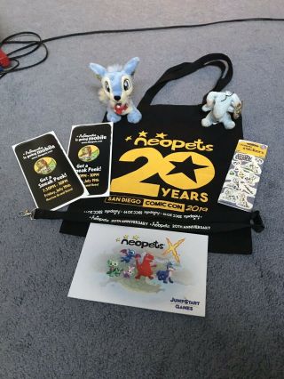 20th Anniversary Neopets Party Sdcc 2019 Comic Con Swag Bag