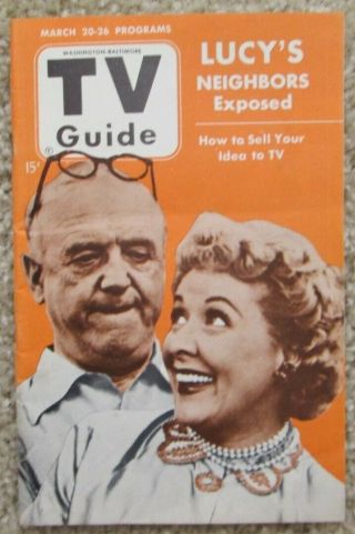 Vivian Vance William Frawley I Love Lucy 1953 Pre - National Tv Guide Lucille Ball