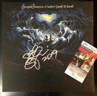 Sturgill Simpson Signed Sailors Guide Earth Vinyl Record Autographed Jsa