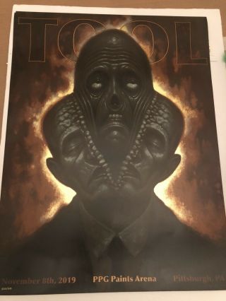 Tool Band Concert Poster Pittsburgh 11/8/19 Chet Czar