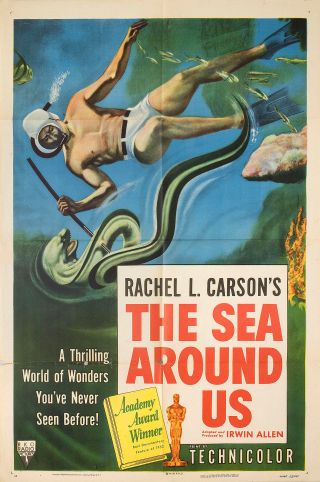 The Sea Around Us 1953 U.  S.  One Sheet Poster