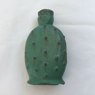 TRULY VINTAGE Catalina Island Cactus Flask Candleholder Great 4