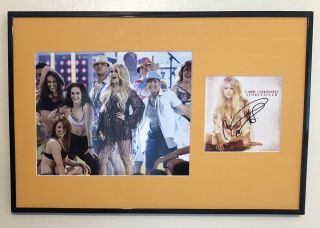 Carrie Underwood Signed Autographed Framed Storyteller Cd Cover Psa/dna 12x18