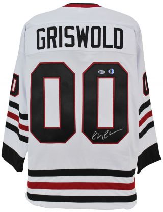Chevy Chase Christmas Vacation Signed Santa Clark Griswold Jersey Bas Witnessed